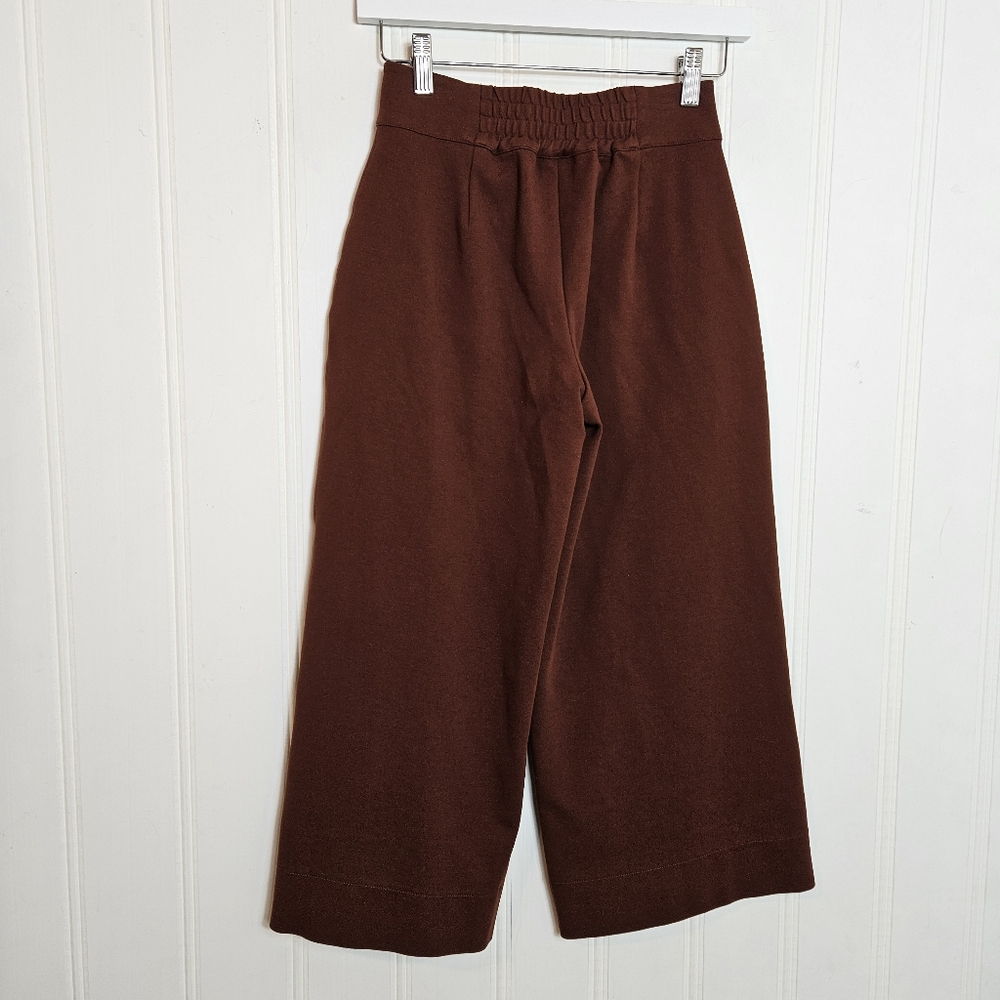 Brochu Walker High Rise Wide Leg Pants Rhodes Sienna Crop Trousers Womens Sz XS - Picture 7 of 13